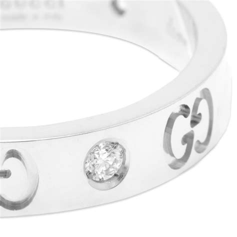 gucci thin band|18k White Gold And Black Icon Thin Band .